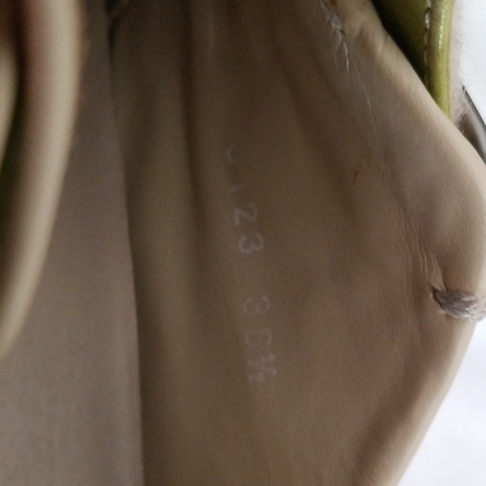 Prada Sneaker w/ Dust Cover. Sz 36.5  lime&creme - Picture 7 of 7